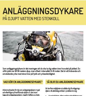 Yrkesblad - Anläggningsdykare