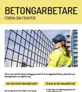 Yrkesblad - Betongarbetaren