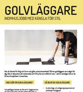 Yrkesblad - Golvlägggare