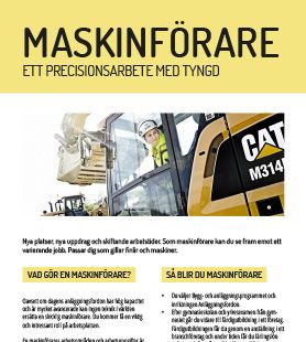 Yrkesblad - Maskinförare