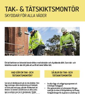 Yrkesblad - Tak- och tätskiktsmontör
