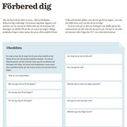 iPraktiken elev - Förbered dig. Checklista.