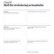 iPraktiken elev - Mall för utvärdering av kundmöte